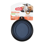 Zolux Bvk Voerbak Opvouwbaar Siliconen Blauw outdoor