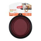 Zolux Bvk Voerbak Opvouwbaar Siliconen Rood outdoor