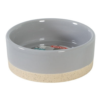 ZOLUX OLARIA VOERBAK KERAMIEK GRIJS 12 CM 300 ML