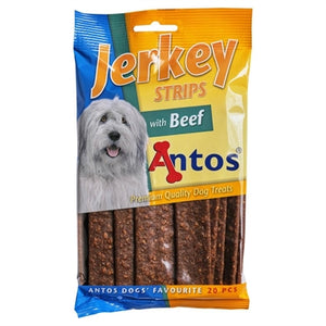 Antos Jerkey Strips Rund hondensnacks zacht 20 st