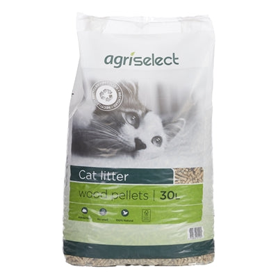 AGRISELECT CAT LITTER KATTENBAKVULLING 30 LTR