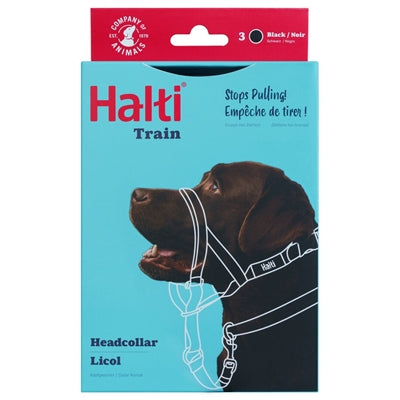 The Company Of Animals Company of Animals Halti Headcollar Zwart hondenhalsband hondenriem