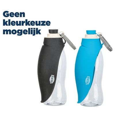 Trixie Drinkfles Met Bakje Siliconen Assorti outdoor 550 ml
