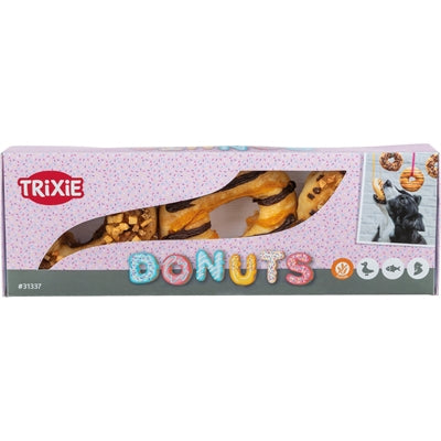 TRIXIE DONUTS EEND / KIP / KABELJAUW 9 CM 55 GR 3 ST