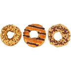 Trixie Donuts Eend / Kip / Kabeljauw hondensnacks kauwsnack 9 cm 55 gr 3 st
