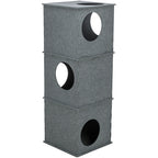 Trixie Kattenhuis Toren Nele Vilt Grijs kattenmand 38x38x105 cm