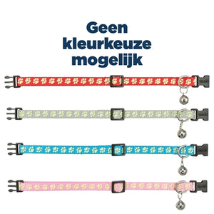 Trixie Halsband Kat Fluoriserend Assorti halsbanden lijnen nylon