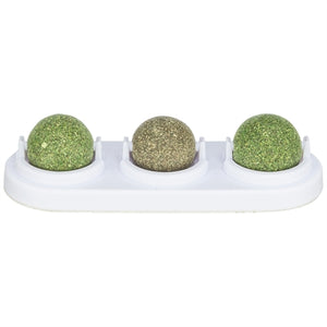 Trixie Speelballen Matatabi en Catnip Met Houder kattenspeelgoed 5 cm