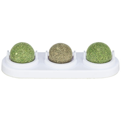 TRIXIE SPEELBALLEN MATATABI EN CATNIP MET HOUDER 5 CM