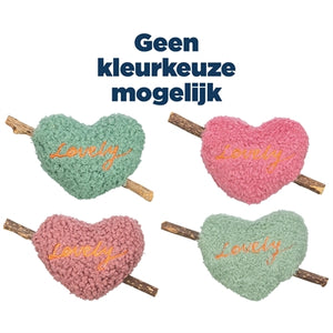 Trixie Matatabi Hart Pluche Assorti kattenspeelgoed 12 cm