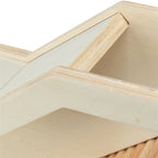 Trixie Observatiebox Muis / Hamster Met Tunnel Onbehandeld Hout knaagdierspeelgoed 36x17 cm