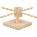 TRIXIE VOER DRAAIMOLEN ONBEHANDELD HOUT 22X22X8 CM