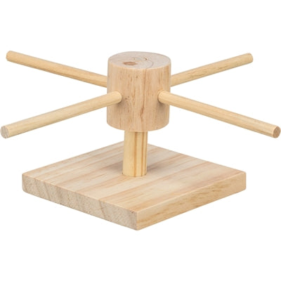 TRIXIE VOER DRAAIMOLEN ONBEHANDELD HOUT 22X22X8 CM