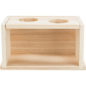 Trixie Zandbad Hamster / Gerbil Onbehandeld Hout knaagdierspeelgoed 28x15x15 cm