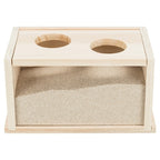 Trixie Zandbad Hamster / Gerbil Onbehandeld Hout knaagdierspeelgoed 28x15x15 cm