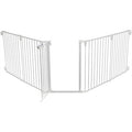 TRIXIE HONDENHEK AFSLUITHEK METAAL 5-DELIG MET DEUR WIT 62,5-300X76,5 CM