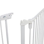 Trixie Hondenhek Afsluithek Metaal 5-DELIG Met Deur Wit honden-kattenluik 62,5-300x76,5 cm