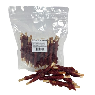 i am Twisted Stick Collageen Bar Met Eend hondensnacks kauwsnack 400 gr