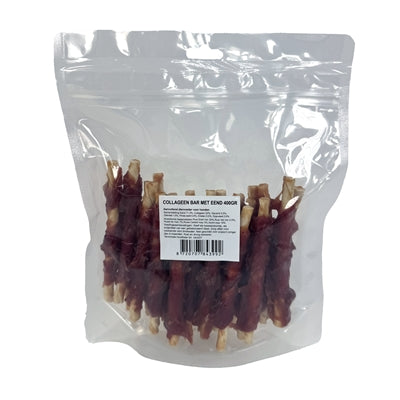 i am Twisted Stick Collageen Bar Met Eend hondensnacks kauwsnack 400 gr