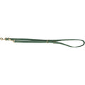 TRIXIE HONDENRIEM PURE VERSTELBAAR LEER SALIEGROEN S-M 200X1,5 CM