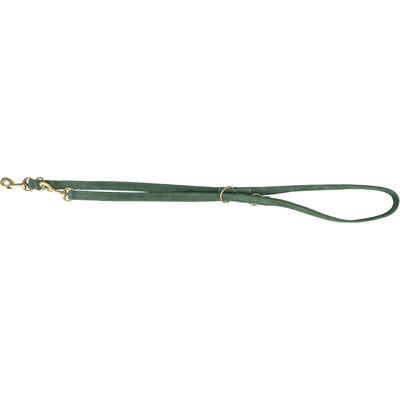 TRIXIE HONDENRIEM PURE VERSTELBAAR LEER SALIEGROEN S-M 200X1,5 CM