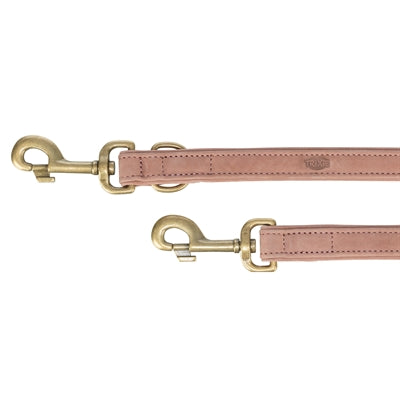 Trixie Hondenriem Pure Verstelbaar Leer Roze hondenhalsband S-m 200x1,5 cm