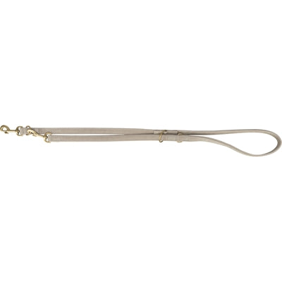 TRIXIE HONDENRIEM PURE VERSTELBAAR LEER LICHTGRIJS L-XL 200X2,5 CM
