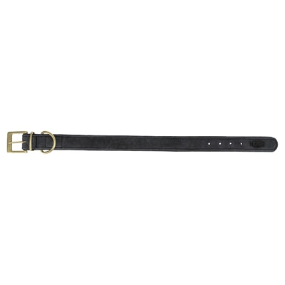 Trixie Halsband Hond Pure Leer Zwart hondenhalsband hondenriem