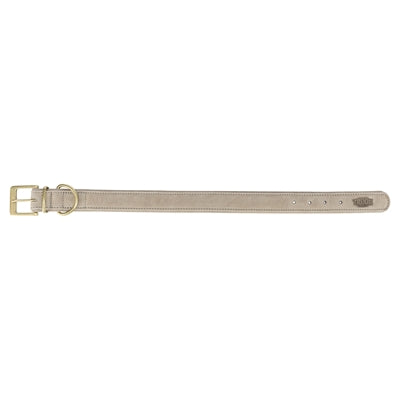 Trixie Halsband Hond Pure Leer Lichtgrijs hondenhalsband hondenriem