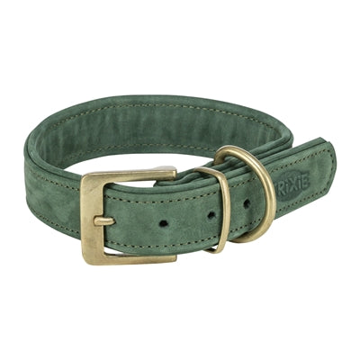 Trixie Halsband Hond Pure Leer Saliegroen hondenhalsband hondenriem