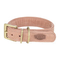 TRIXIE HALSBAND HOND PURE LEER ROZE S-M 31-37X3 CM
