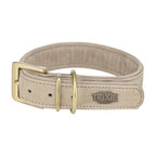 Trixie Halsband Hond Pure Leer Lichtgrijs hondenhalsband hondenriem