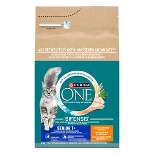 Purina One Senior Kip / Volkoren Granen kattenvoer droogvoer 3 kg