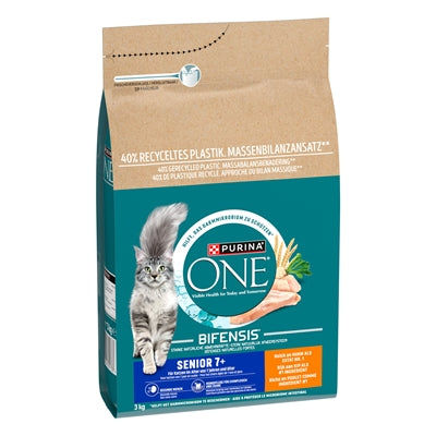 Purina One Senior Kip / Volkoren Granen kattenvoer droogvoer 3 kg