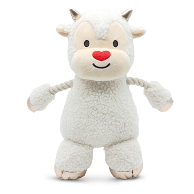 CROCI LITTLE RAM PLUCHE MET TOUW WIT 33 CM