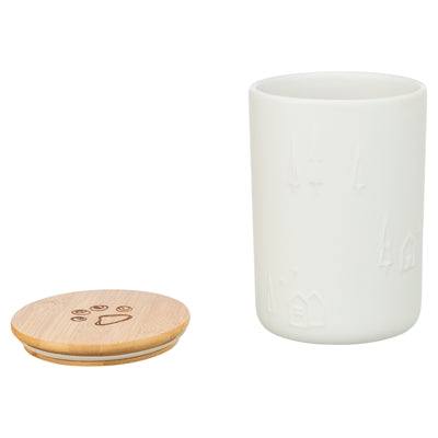 Trixie Snackpot Keramiek Wit voerbak hond 13x13x19 cm