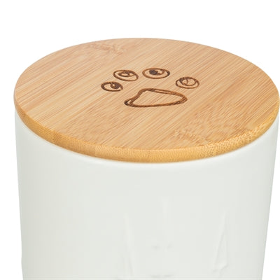 Trixie Snackpot Keramiek Wit voerbak hond 13x13x19 cm