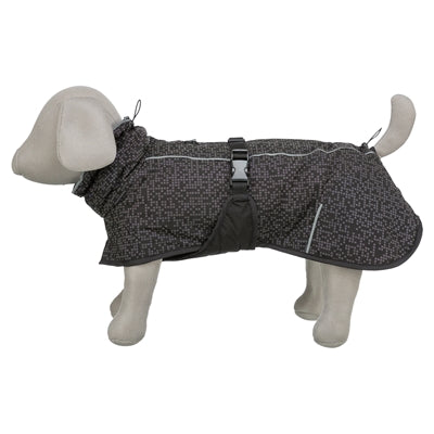 Trixie Hondenjas Limoux Reflect Zwart / Grijs hondenkleding 55 cm