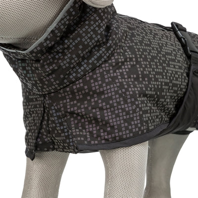 Trixie Hondenjas Limoux Reflect Zwart / Grijs hondenkleding 62 cm