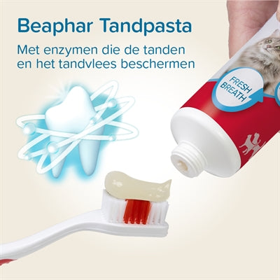 Beaphar Tandpasta en Borstel Combi-pack vachtverzorging hond