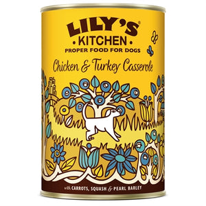Lily's Kitchen Dog Chicken / Turkey Casserole hondenvoer natvoer 6x400 gr