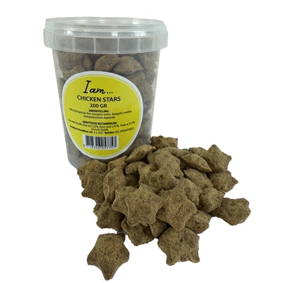 i am Chicken Stars hondensnacks zacht 200 gr