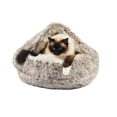 CROCI KATTENMAND IGLO GEMELEERD BEIGE / WIT 50X35 CM