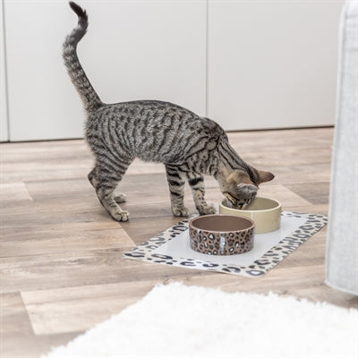 Trixie Placemat Leo Panterprint Assorti voerbak kat 44x28 cm