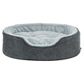 TRIXIE VITAL HONDENMAND LINO SOFT OVAAL GRIJS / LICHTGRIJS 60X45 CM
