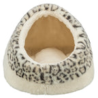 Trixie Kattenmand Iglo Leo Soft Pluche Creme / Panterprint 35x41x26 cm