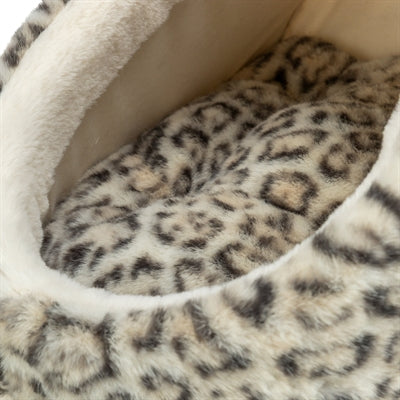 Trixie Kattenmand Iglo Leo Soft Pluche Creme / Panterprint 35x41x26 cm