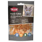 Trixie Premio Cubes Met Kippenborst en Garnalen kattensnacks gedroogd 50 gr