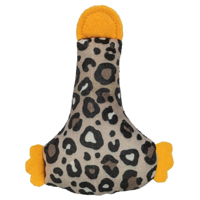 Trixie Eend Pluche Panterprint Met Kattenkruid / Catnip Assorti kattenspeelgoed 12 cm