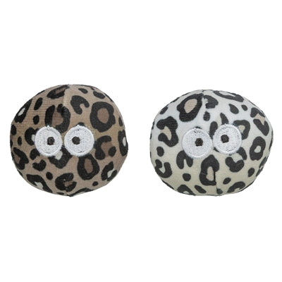 Trixie Bal Met Ogen Panterprint Met Kattenkruid / Catnip Assorti kattenspeelgoed 5,5 cm 2 st